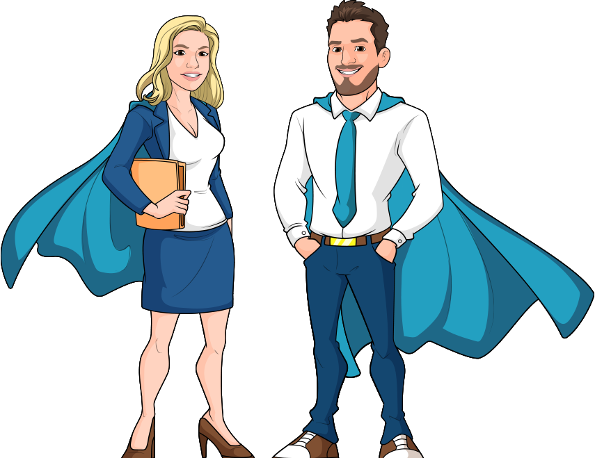Legal Lawgic, your superhero attorney service duo